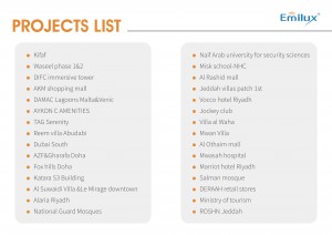 PROJECTS LIST