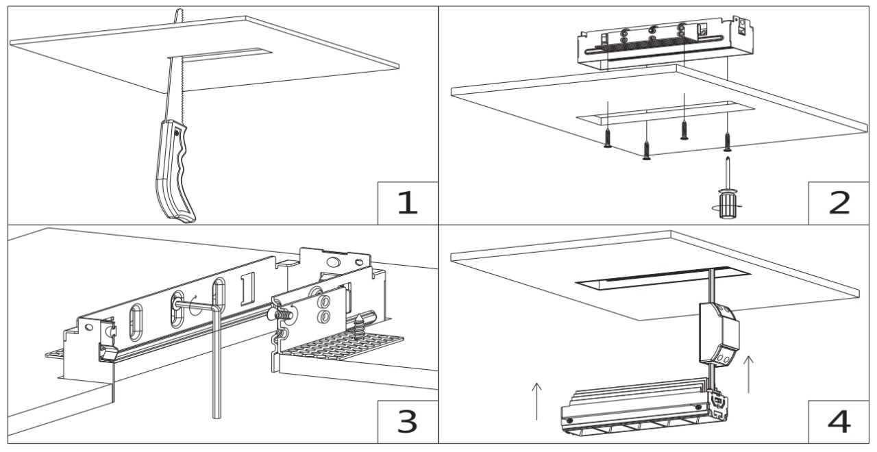 Recessed linear spot light