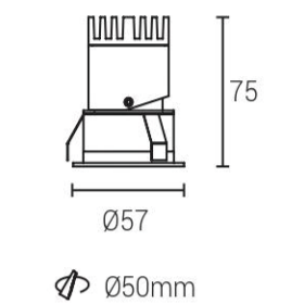 mini adjustable 50mm