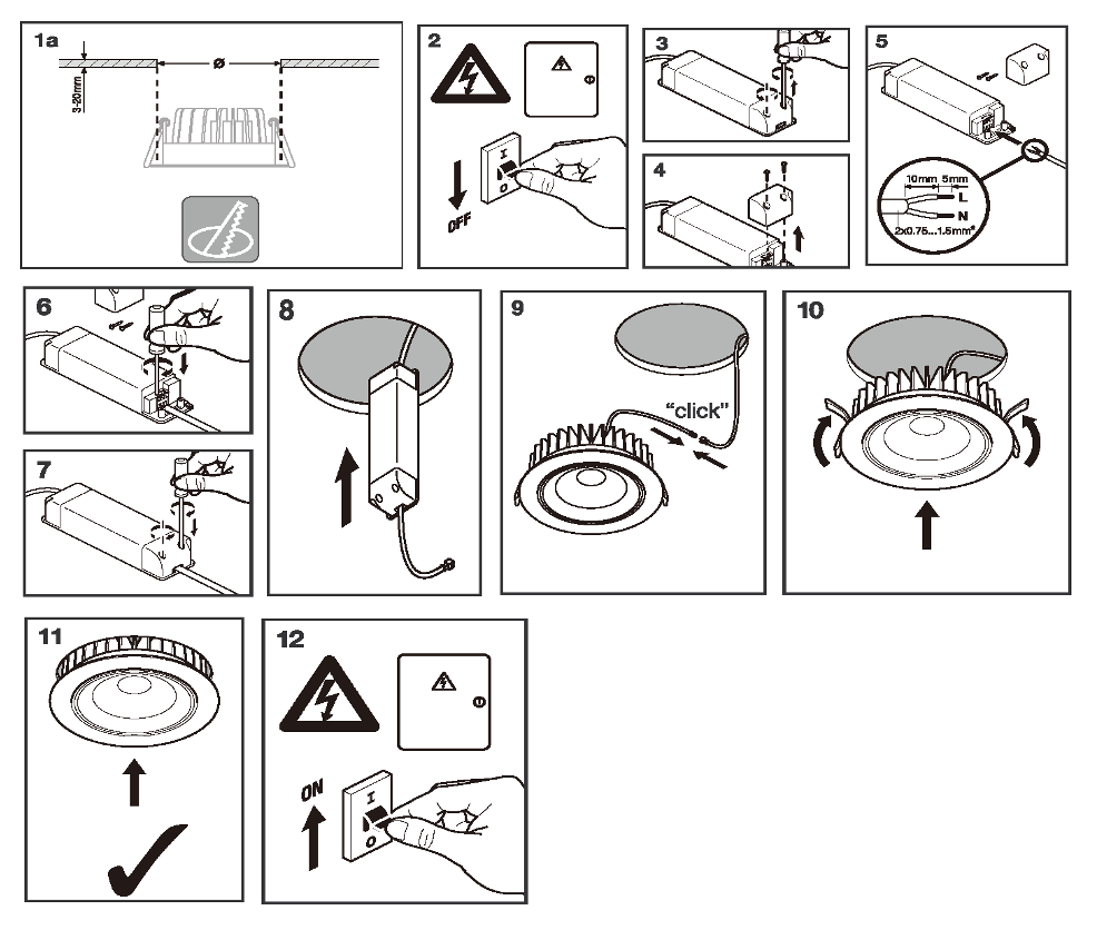 recessed spot light installation