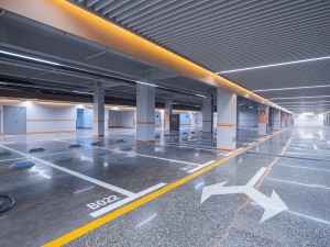 underground parking garage